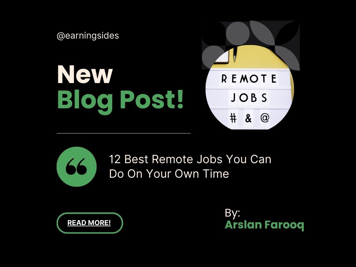 Remote Jobs You Can Do On Your Own Time