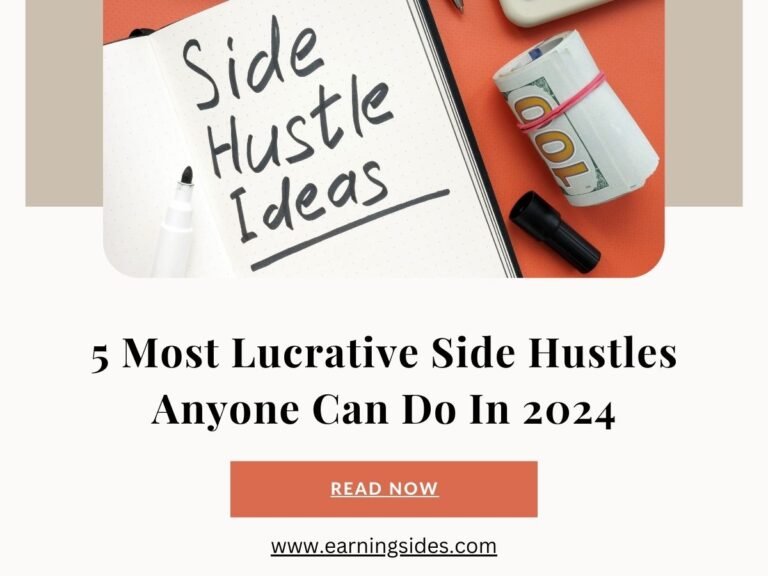 5 Most Lucrative Side Hustles Anyone Can Do In 2024 Earning Sides